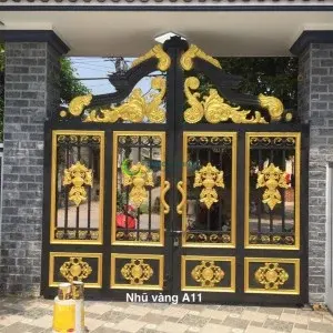 5.0 Kg - Sơn nhũ vàng 24K 1 thành phần A11 cánh to vàng tươi