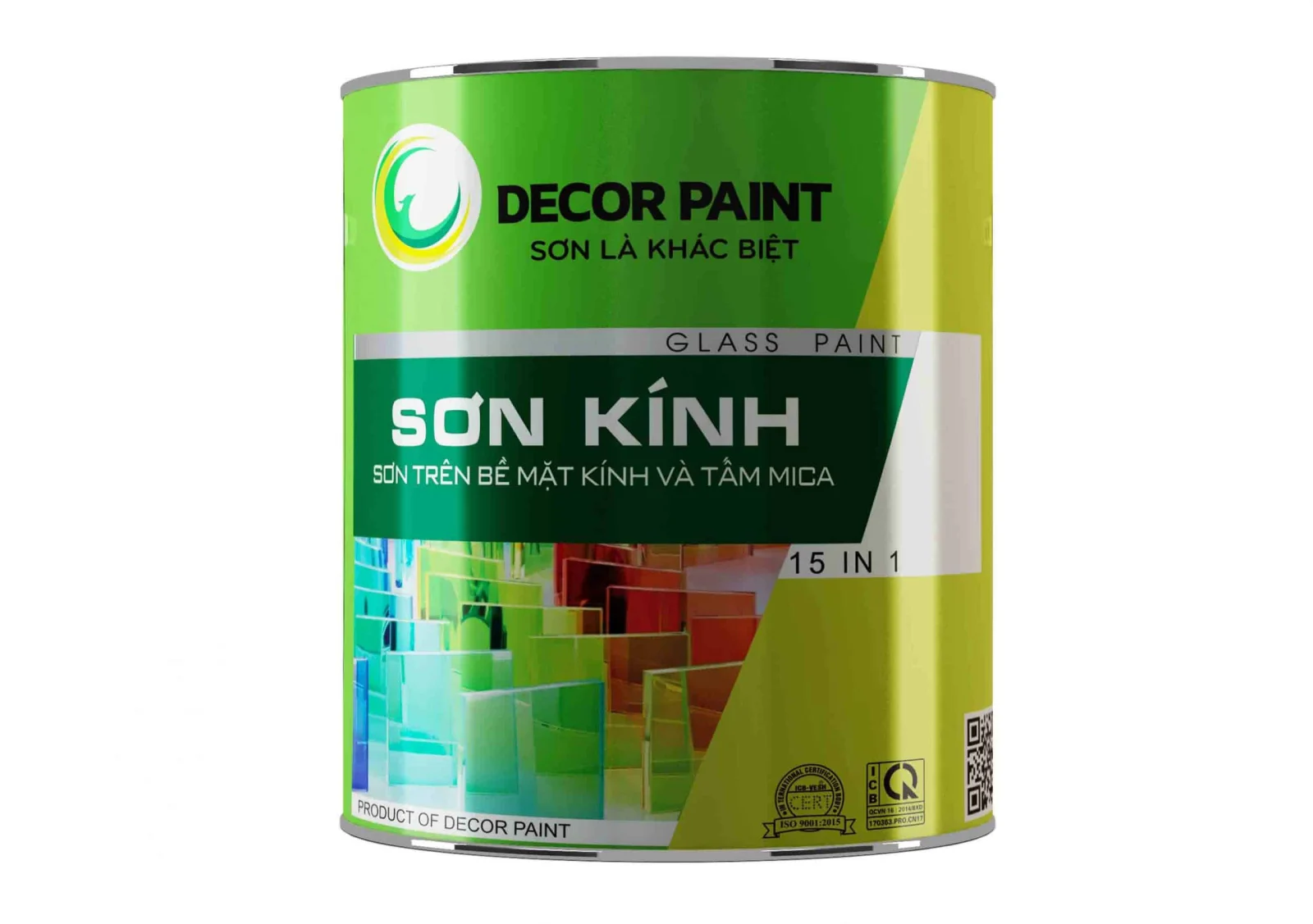 1.0 Kg - Sơn kính trắng bóng
