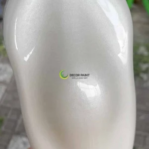 1.0 Kg - Sơn bóng nhũ ca may trắng