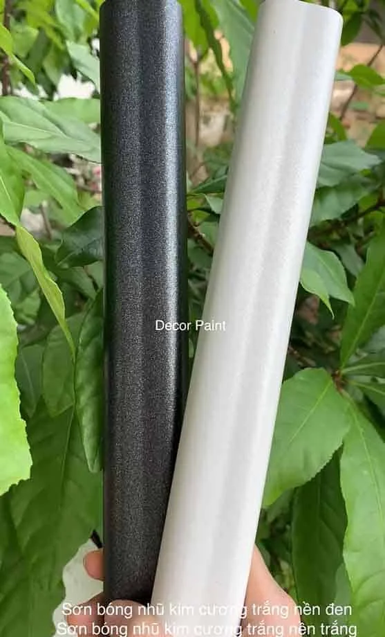1.0 Kg - Sơn bóng nhũ kim cương trắng 2 thành phần