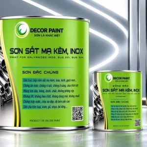 Sơn sắt mạ kẽm, inox đặc chủng siêu bám dính, chống trầy xước