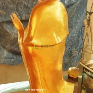 1.0 Kg - Sơn nhũ vàng 24K 1 thành phần A11 trên tượng