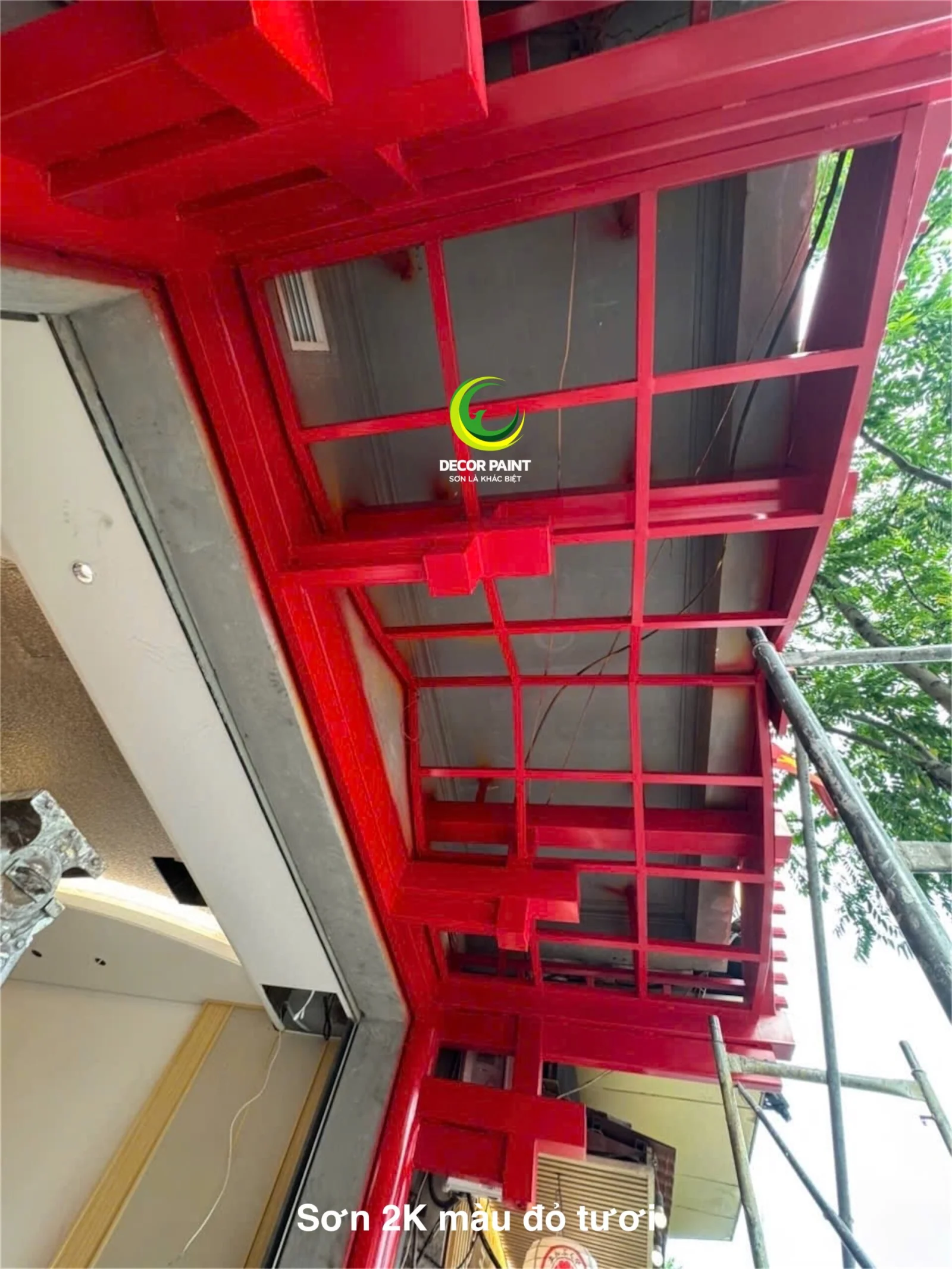 Sơn đặc chủng chống ăn mòn, chống trầy xước màu đỏ tươi bóng