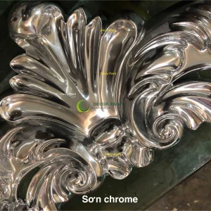 0.2 Kg - Sơn chrome hiệu ứng ánh gương trên phào chỉ
