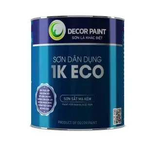 1.0 Kg - Sơn sắt mạ kẽm 1K ECO xingfa ghi nhạt