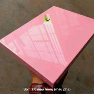 Sơn kính màu hồng bóng chống trầy xước, chống bám bụi Decor Paint