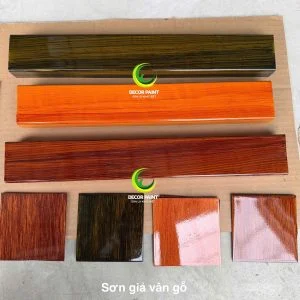 Sơn giả gỗ các màu Decor Paint chai 1 lít
