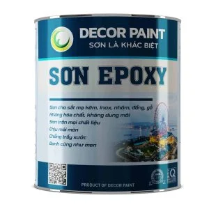 1.0 Kg - Sơn Epoxy chống ăn mòn trắng bóng