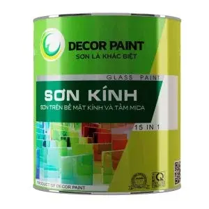 1.0 Kg - Sơn kính trắng bóng