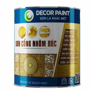1.0 Kg - Sơn hợp kim nhôm đúc đen bóng