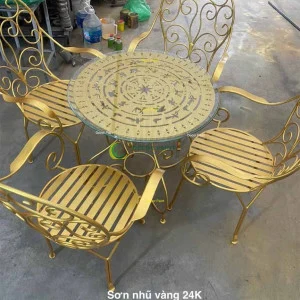 1.0 Kg - Sơn nhũ vàng 24K 1 thành phần A11 cánh to vàng tươi