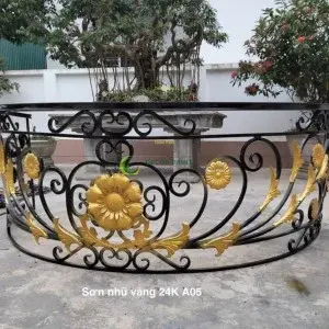 1.0 Kg - Sơn nhũ vàng 24K 1 thành phần A05 vàng gold đậm