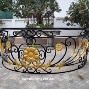 1.0 Kg - Sơn nhũ vàng 24K 1 thành phần A05 vàng gold đậm