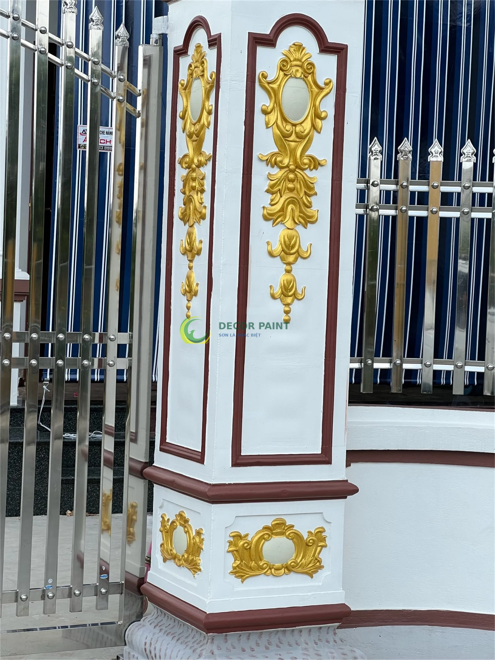5.0 Kg - Sơn nhũ vàng 24K 1 thành phần A07 vàng gold nhạt