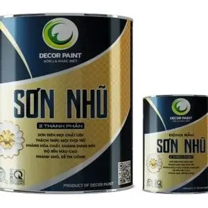 1.0 Kg - Sơn bóng nhũ ca may trắng 2 thành phần