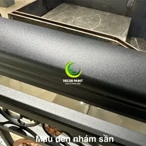 Sơn đặc chủng màu đen nhám sần cho lan can sắt mỹ thuật ngoài trời