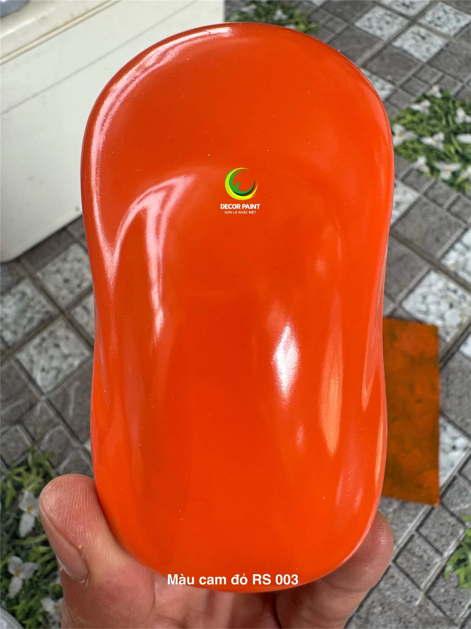 Sơn đa năng 15 in 1 màu cam đỏ RS-003 lon 1.0 kg