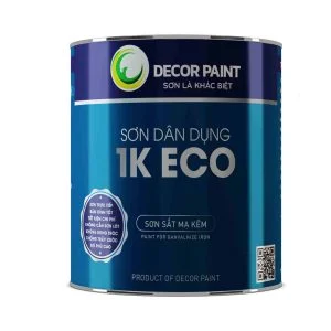 1.0 Kg - Sơn sắt mạ kẽm 1K ECO xingfa ghi nhạt