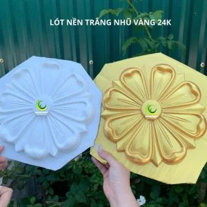 Sơn nhũ vàng 24K A12 vàng gold trên mâm trần, phào chỉ, thạch cao
