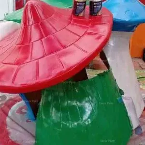1.0 Kg - Sơn 2K trên nhựa đỏ tươi bóng
