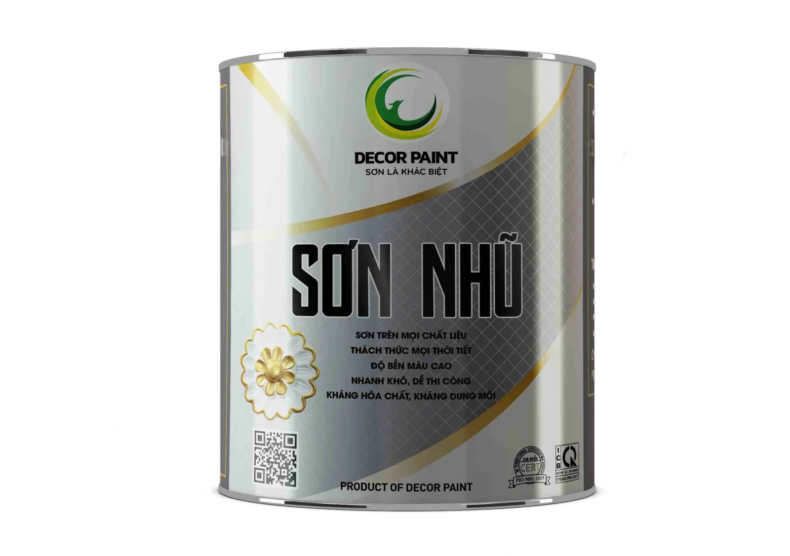 1.0 Kg - Sơn bóng nhũ ca may Gold Diamond