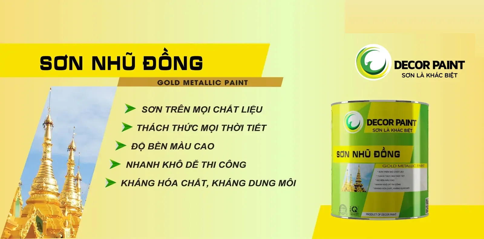 Banner Sơn nhũ đồng Decor Paint