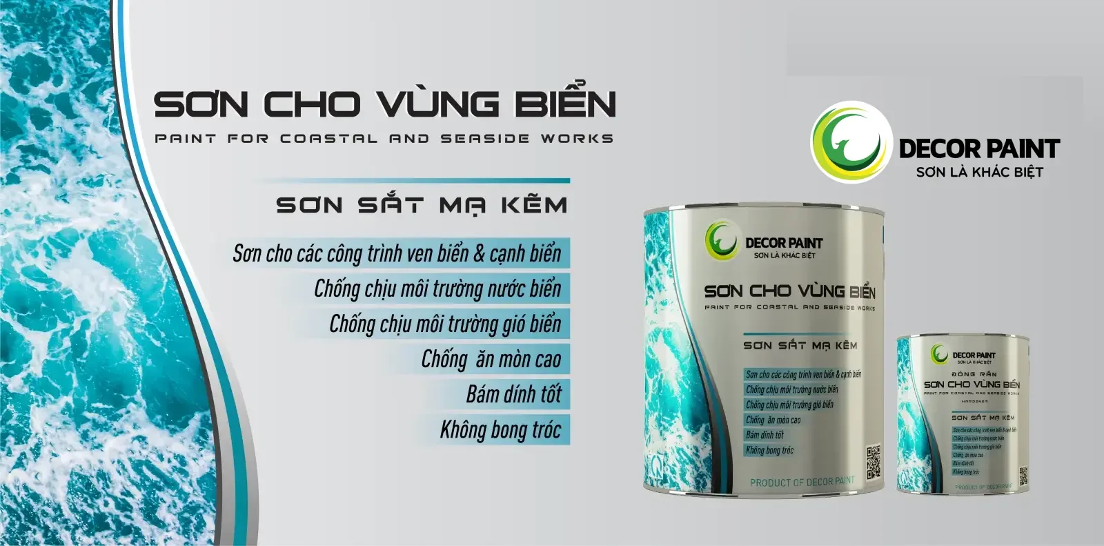 Banner Sơn vùng biển Decor Paint