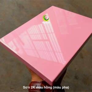 Sơn kính màu hồng bóng chống trầy xước, chống bám bụi Decor Paint