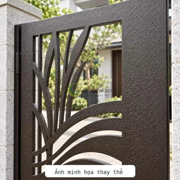 1.0 Kg - Sơn nhám sần màu cát cháy sơn cổng sắt CNC