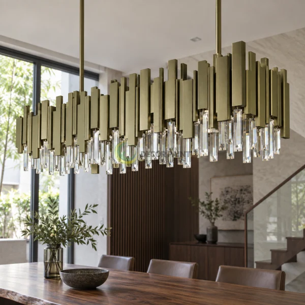 Sơn nhũ đồng vàng 1 thành phần Decor Paint trên đèn chùm