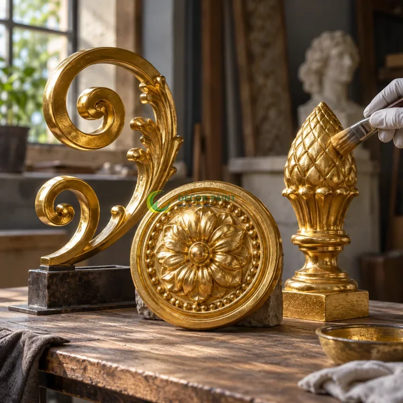 Minh hoạ cách sơn giả vàng 24K trên mọi chất liệu bằng sản phẩm sơn Decor Paint